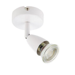 Luminosa Lighting Luminosa Amalfi 1 Light Adjustable Spotlight Gloss White, Gu10 - thumbnail 2