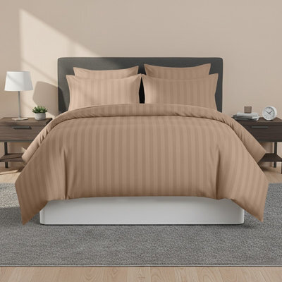 Imperial Rooms Pattern Beige Single Quilt Cover With Pillow Case Set Bedding Linen Premium Bed Cover Set
