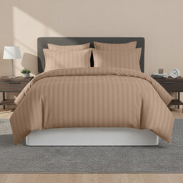 Imperial Rooms Pattern Beige Single Quilt Cover With Pillow Case Set Bedding Linen Premium Bed Cover Set - thumbnail 1