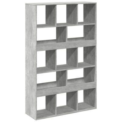 Berkfield Classic Bookcase Concrete Grey 100X33X156.5 Cm Engineered Wood