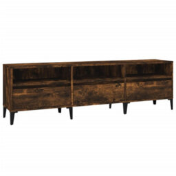 Berkfield Classic Tv Cabinet Smoked Oak 150X30X44.5 Cm Engineered Wood - thumbnail 1