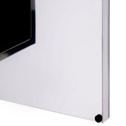 Homcom Wall Mounted Bathroom Mirror Glass Storage Cabinet Stainless Steel - thumbnail 9