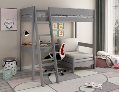 Estella Grey - High With Sofabed Silver Foam Set - image 1