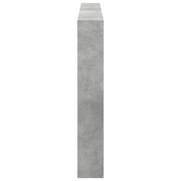 Berkfield Headboard Cabinet With Led Concrete Grey 180X17X102 Cm - thumbnail 7
