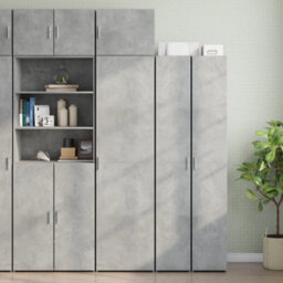 Berkfield Wall Cabinet Concrete Grey 50X42.5X40 Cm Engineered Wood - thumbnail 3