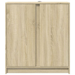 Berkfield Sideboard With Led Sonoma Oak 77X34X85 Cm Engineered Wood - thumbnail 6