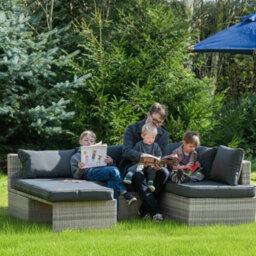 Garden Market Place Multi Layout Norfolk Rattan Weave Garden 6 Seater Lounge Or Dining Set Complete With Cushions - thumbnail 8