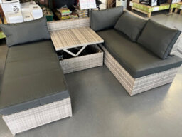 Garden Market Place Multi Layout Norfolk Rattan Weave Garden 6 Seater Lounge Or Dining Set Complete With Cushions - thumbnail 2