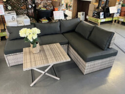Garden Market Place Multi Layout Norfolk Rattan Weave Garden 6 Seater Lounge Or Dining Set Complete With Cushions