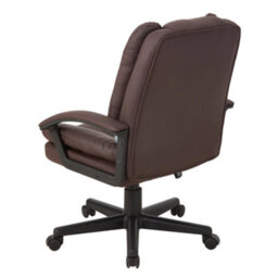 Living And Home Swivel & Height Brown Adjustable Office Chair With High Back - thumbnail 4