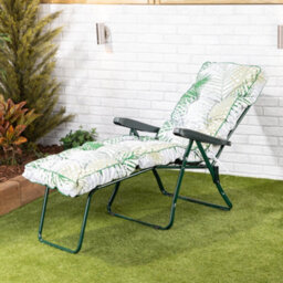 Alfresia Bamboo Leaf Classic Sun Lounger Cushion - thumbnail 2