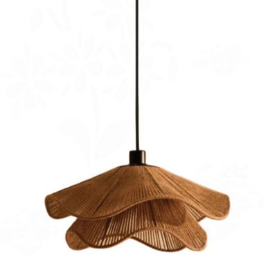 Amorly 40Cm Warm White Rattan Pendant Light, Bohemian Hanging Ceiling Light Fixture For Living Room,bedroom,dining Room,entryway,hallway - image 1