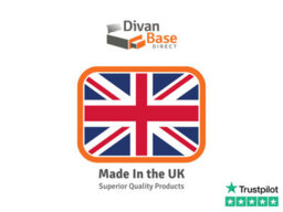 Divan Base Direct Celestia Contemporary Button Backed Fabric Bed Base Only 4Ft6 Double- Verlour Sky Blue - thumbnail 8