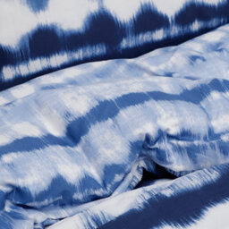 Smart Living Luxury Reversible Polycotton Easy Care Bedding Quilt Cover, Textured Duvet Cover Set, Bed Covers - Tiedye Tassel Trim - thumbnail 7