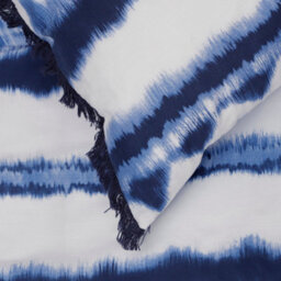 Smart Living Luxury Reversible Polycotton Easy Care Bedding Quilt Cover, Textured Duvet Cover Set, Bed Covers - Tiedye Tassel Trim - thumbnail 6