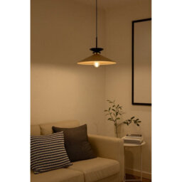 Luminosa Lighting Luminosa Velutto Dome Pendant Ceiling Light Beige 1X E27 - thumbnail 2