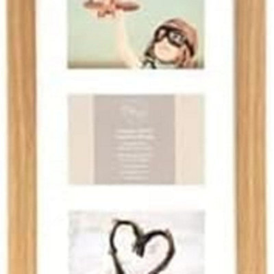 Biznest Oxford 3 Multi-Aperture Frame Photos Multi Picture Wall Frame Family Rules Collage Frame Photo Frame 26X43Cm