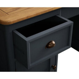 Furniture 48 Ashton Oak And Blue Painted Computer Desk - thumbnail 3