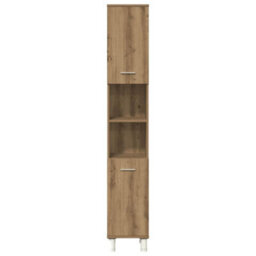 Berkfield Durable 4 Piece Bathroom Furniture Set Artisan Oak Engineered Wood - thumbnail 7