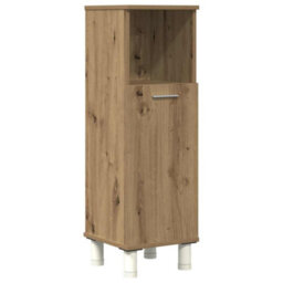 Berkfield Durable 4 Piece Bathroom Furniture Set Artisan Oak Engineered Wood - thumbnail 4