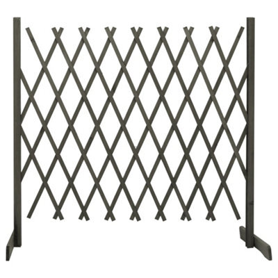 Vidaxl Garden Trellis Fence Grey 180X100 Cm Solid Firwood - image 1