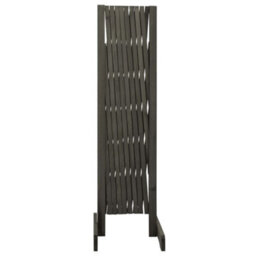 Vidaxl Garden Trellis Fence Grey 180X100 Cm Solid Firwood - thumbnail 3