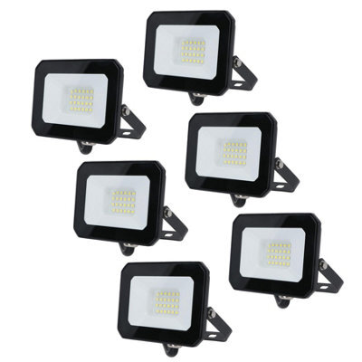 AB Tools 20 Watt Led Mini Floodlight Garden Lighting 1600 Lumens Ip65 + Bracket 6Pc - image 1