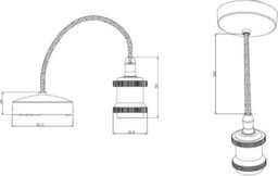 "Knightsbridge 8271At 6"" Vintage Pendant Set In An Anthracite Finish" - thumbnail 2