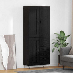 Walplus Highboard Black Oak 69.5 X 34 X 180 Cm Engineered Wood - thumbnail 1