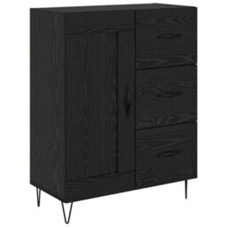 Walplus Highboard Black Oak 69.5 X 34 X 180 Cm Engineered Wood - thumbnail 6