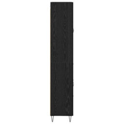 Walplus Highboard Black Oak 69.5 X 34 X 180 Cm Engineered Wood - thumbnail 9