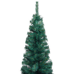 Berkfield Slim Artificial Christmas Tree With Stand Green 120 Cm Pvc - thumbnail 3