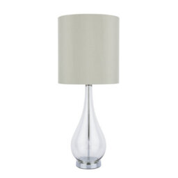 The Lighting Studio Laura Ashley Bronant Table Lamp Smoked Glass With Shade - thumbnail 2
