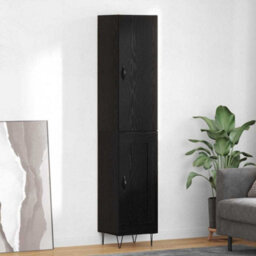 Walplus Highboard Black Oak 69.5 X 34 X 180 Cm Engineered Wood - thumbnail 1