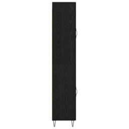 Walplus Highboard Black Oak 69.5 X 34 X 180 Cm Engineered Wood - thumbnail 9
