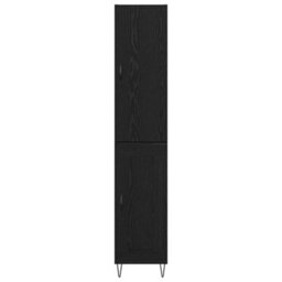 Walplus Highboard Black Oak 69.5 X 34 X 180 Cm Engineered Wood - thumbnail 8