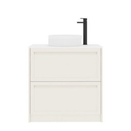 Royal Bathrooms Royal Bathroom Elmore 800mm Classic White Freestanding Bathroom Vanity Unit 2 Drawer Plain White Worktop With Round Basin - thumbnail 7