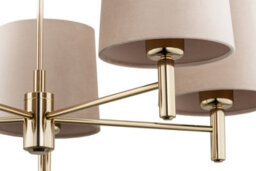 Luminosa Lighting Luminosa Ponte Plus Multi Arm Pendant Ceiling 5 Light Beige, Dark Brass Steel - thumbnail 4