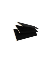 50mm Slat Black Real Wood Venetian Blind With Tapes 120Cm Drop 85Cm Wide - thumbnail 3