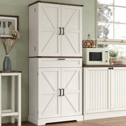 Fusou 180Cm Tall Kitchen Pantry Cupboard With 8 Door Shelves, 2 Cabinets - thumbnail 8