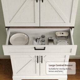 Fusou 180Cm Tall Kitchen Pantry Cupboard With 8 Door Shelves, 2 Cabinets - thumbnail 4