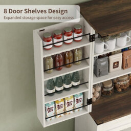 Fusou 180Cm Tall Kitchen Pantry Cupboard With 8 Door Shelves, 2 Cabinets - thumbnail 5
