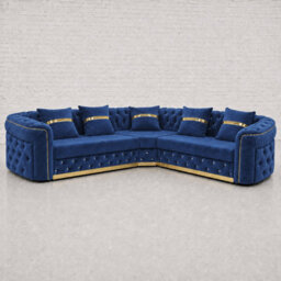 Ambassador Chesterfield Sofa Royal Blue Corner Sofa