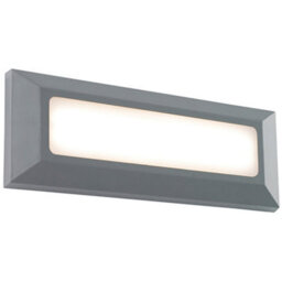 Outdoor Ip65 Pathway Guide Light - Direct 3W Warm White Led - Gray Abs Plastic - thumbnail 1