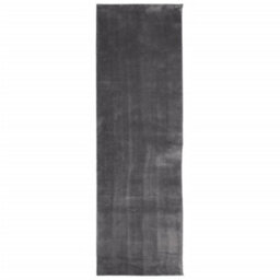 Berkfield Rug Huarte Short Pile Soft And Washable Anthracite 80X250 Cm - thumbnail 2