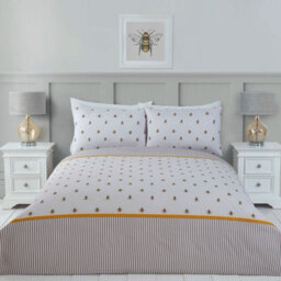 Julian Charles Home Honey Bee Super Soft Reversible Duvet Set - thumbnail 1