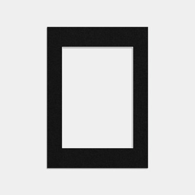 Ak Frames 7X5 Black Picture Mounts To Fit 5X3.5 Aperture Size - Mount Board Only (No Frame Included) - image 1