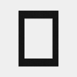 Ak Frames 7X5 Black Picture Mounts To Fit 5X3.5 Aperture Size - Mount Board Only (No Frame Included) - thumbnail 1