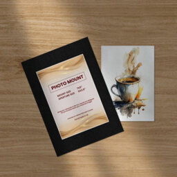 Ak Frames 7X5 Black Picture Mounts To Fit 5X3.5 Aperture Size - Mount Board Only (No Frame Included) - thumbnail 5
