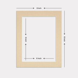 Ak Frames 10X8 Ivory Picture Mounts To Fit 8X6 Aperture Size - Mount Board Only (No Frame Included) - thumbnail 3
